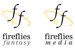 Logo fireflies fantasy. Copyright by voj Verlag Oliver Jungjohann